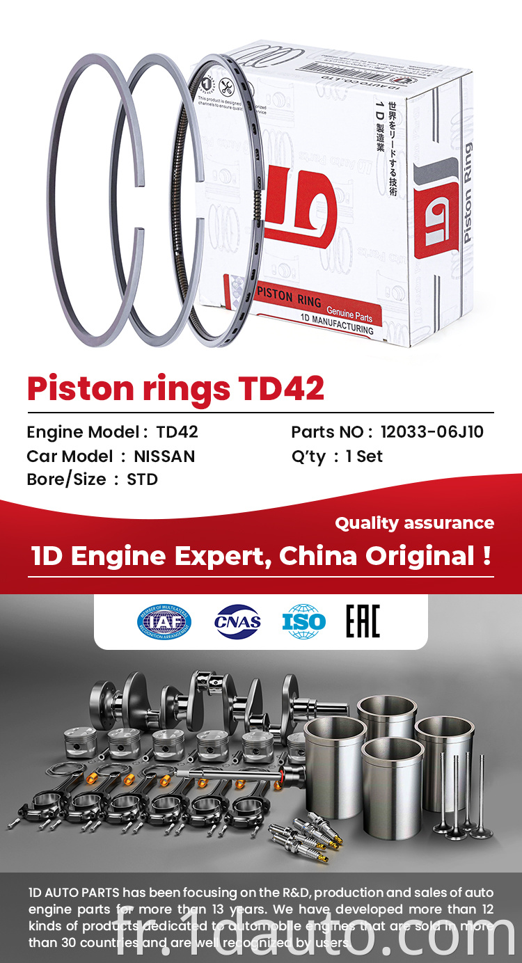 Engine Piston Ring for NISSAN Engine TD42